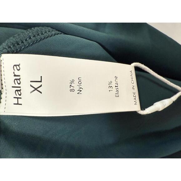NWT Halara Adjustable Halter Tie Pocket Hem Flowy Maxi Dress Verdiris XL - Picture 4 of 11